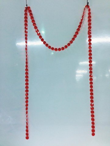 Red deals crystal garland